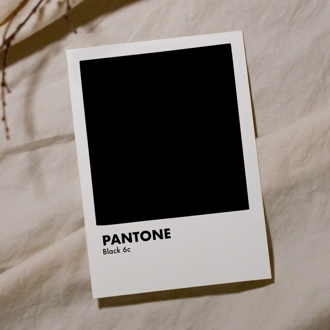 Art Print - Pantone Black - Etsy