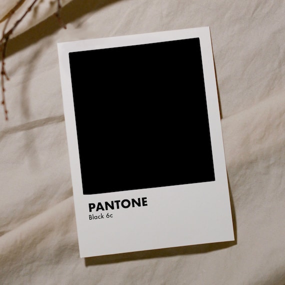 Art Print - Pantone Black - Etsy