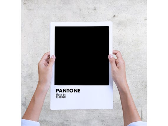 PANTONE WATERPROOF 202SH ブラック Art Print - Pantone Black - Etsy