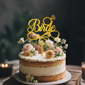 Bride to be Engagement Wedding Cake Topper Personalized , Acrylic Future Mr Wedding Topper Bridal Shower Topper for Cake , Groom cake topper