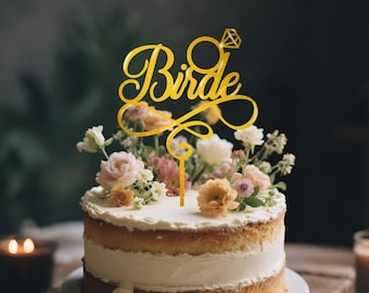 Braut zu sein, Verlobung Hochzeitstorte Topper Personalisiert, Acryl Zukunft Mr. Hochzeit Topper Brautdusche Topper für Kuchen, Bräutigam Kuchen Topper