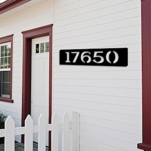 Personalized Modern House Numbers Address Signage,Metal House Number, House Number,Street Address Plaque, Front Door Decor Sign,Street Sign