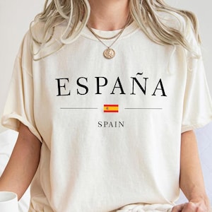 Comfort Colors® Spain Travel Shirt, España Madrid Barcelona Shirt, Custom Spain Friands Travel Shirt, Spain Tee