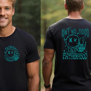 Camiseta &quot;Ain&#39;t No Hood Like Hood Father&quot;, moletom engraçado para pais, presente para o dia dos pais, camiseta legal para pais, moletom rock and roll para pais, camiseta Hood Father