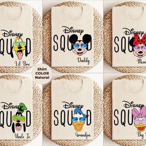 Custom Disney Squad Shirt, CustomMickey And Friends Shirt, 2025 Disney Family Shirt, Disney Trip Shirt, Mickey Friends Shirt, Gift For Her.