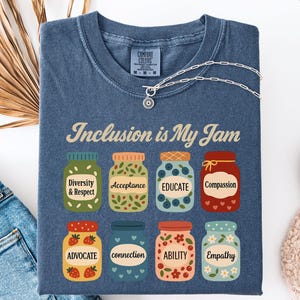 Comfort Colors Inclusion Shirt: Neurodiversity Special Education Teacher Tee