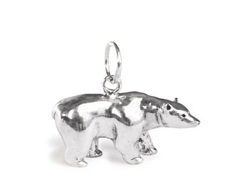 Polar Bear Sterling Silver Charm