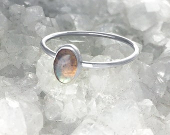 Labradorit Silber Ring: Handgemachter Schmuck mit Spektrolith