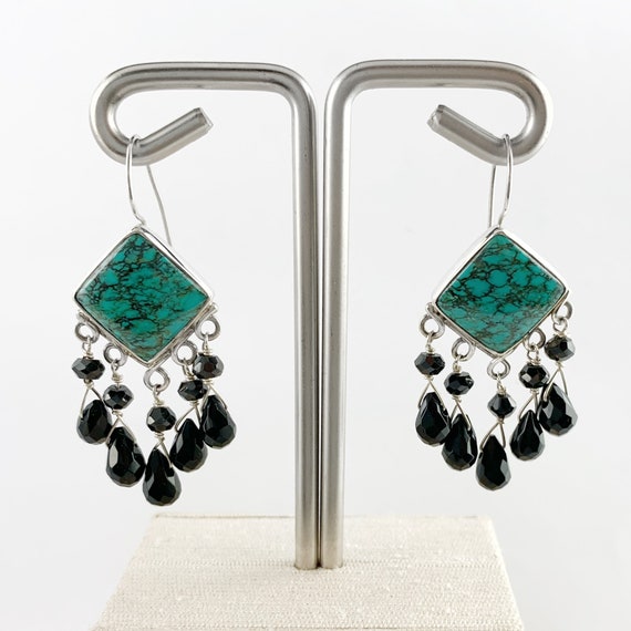 Native American Earrings, Turquoise earrings, coral earrings, silver – Del  Sol Tularosa