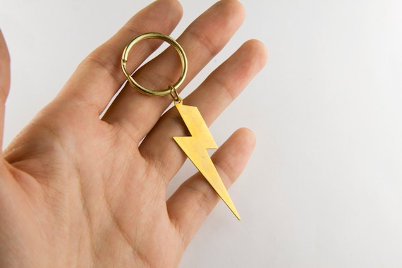 Lightning Bolt Key Chain - Etsy Lightning Bolt Key Chain - Etsy