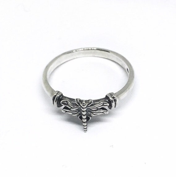 Dragonfly Sterling Silver Ring - image 3