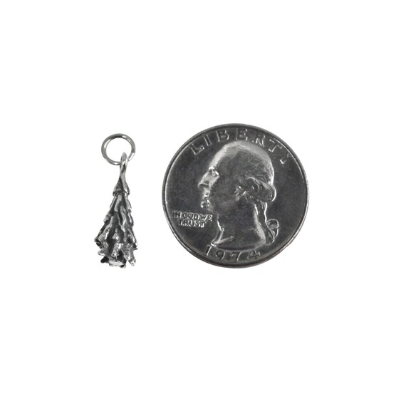 Pine Tree Sterling Silver Charm - image 2