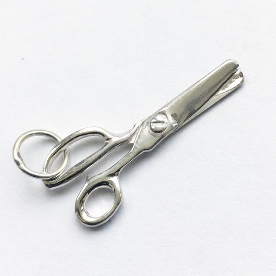 Miniature Sterling Silver Scissors Charm: Moving … - image 2