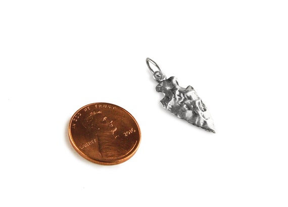 Silver Arrowhead Sterling Silver Charm View 2