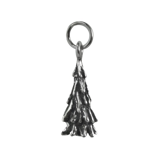 Pine Tree Sterling Silver Charm - image 1
