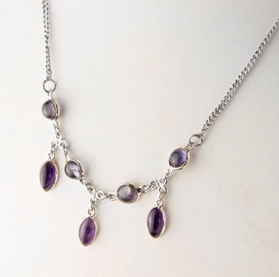 Purple Majesty Amethyst and Iolite Necklace - image 1