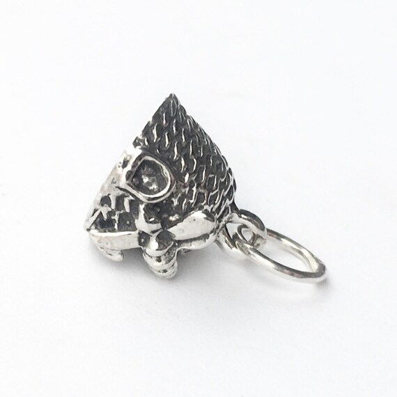 Bee Skep Charm in Sterling Silver, Beehive Charm … - image 3