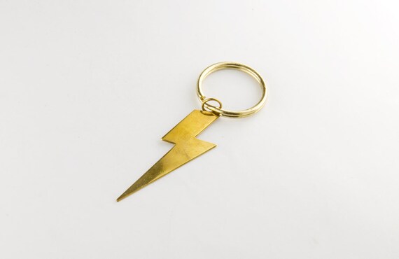 Lightning Bolt Key Chain - Etsy