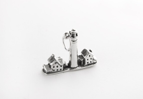 Light House Village Sterling Silver Charm View 3