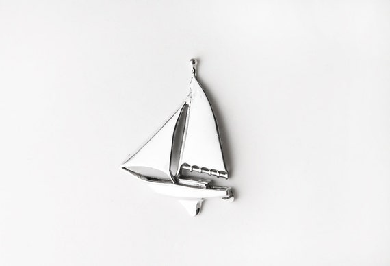 Sail Boat Sterling Silver Tac
