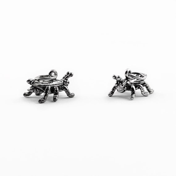 Firefly Charm in Sterling Silver, Lightning Bug C… - image 2