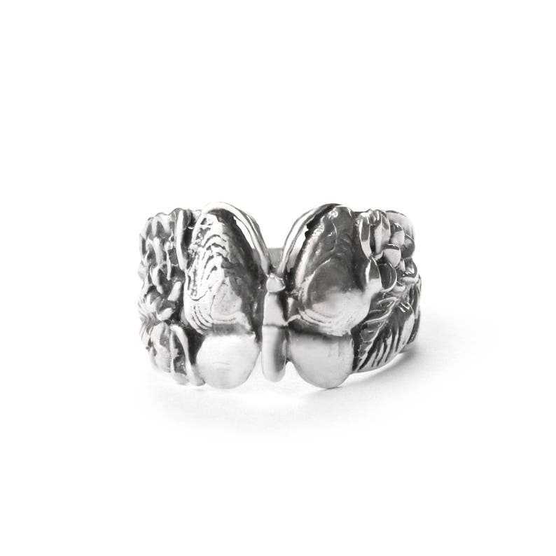 Butterfly Band Sterling Silver Ring