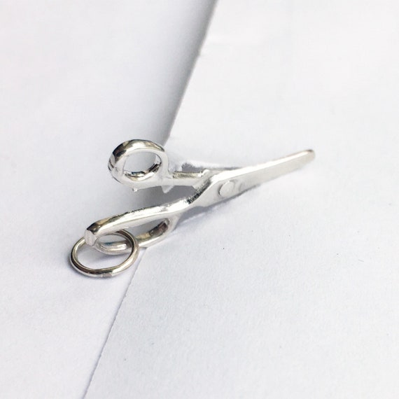 Miniature Sterling Silver Scissors Charm: Moving … - image 3