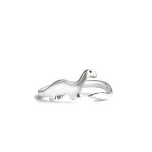Dinosaur Sterling Silver Ring, Adjustable Sterling Silver Ring, Dinosaur Silver Ring, Simple Dinosaur Ring, Silver Dinosaur Ring