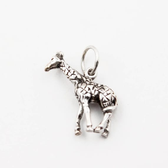 Giraffe Sterling Silver Charm - image 2