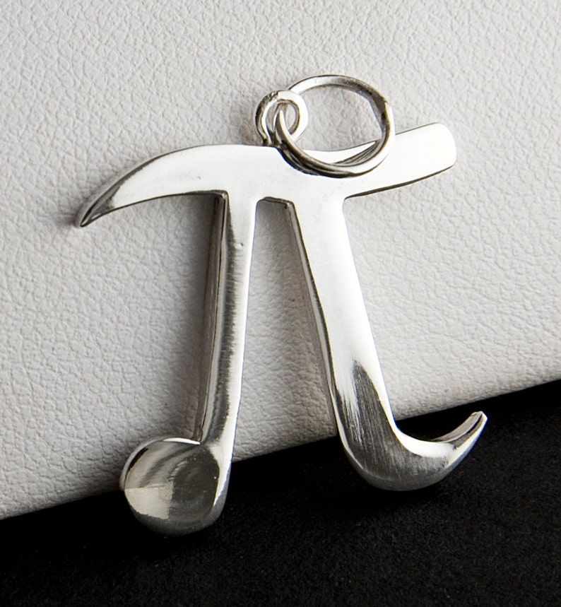 3.14 Pi Sterling Silver Charm image 1