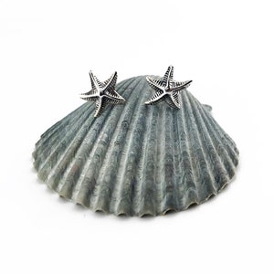Sterling Silver Starfish Stud Earrings: Hypoallergenic Posts