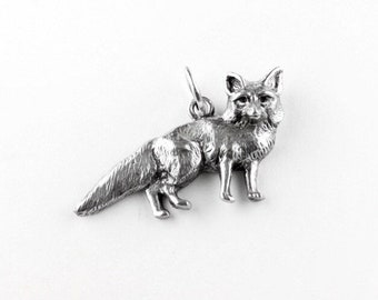 Big Fox Sterling Silver Charm