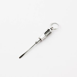 Flat Head Screwdriver Sterling Silver Charm Pendant, Hand Tool Pendant