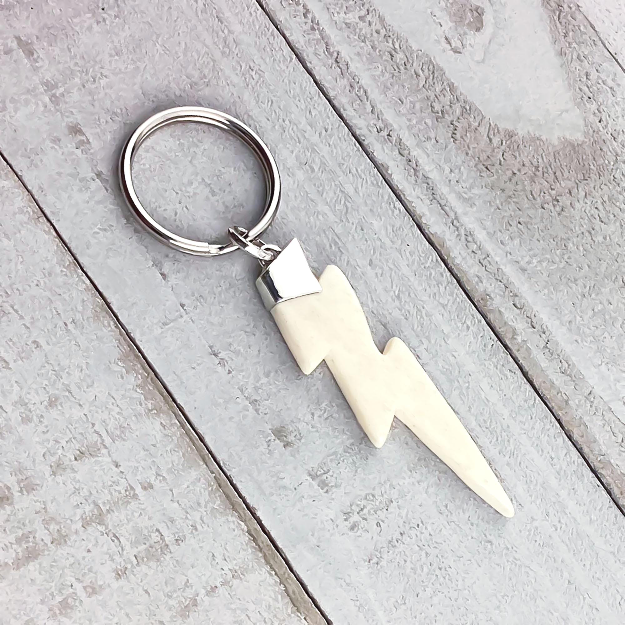 小物 Rickowens lightning bolt keychains Rick Owens Lightning Bolt Keyring Rick Owens