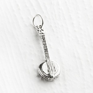 Banjo Sterling Silver Charm