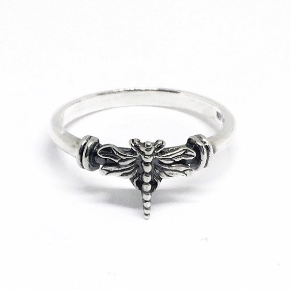 Dragonfly Sterling Silver Ring - image 2