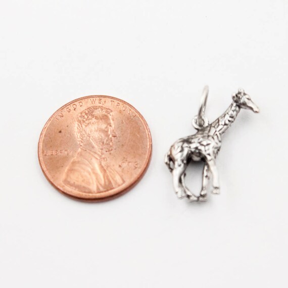 Giraffe Sterling Silver Charm - image 3