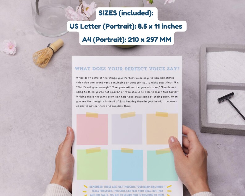 Perfectionism Workbook for Kids and Tweens | CBT Activities and Coping Skills (Printable, Fillable PDF) image 4