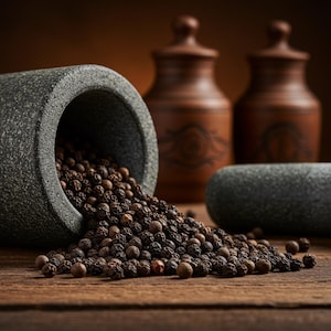 Thai Black Peppercorns: Aromatic, Sun-Dried, Single Origin Spice (25g)