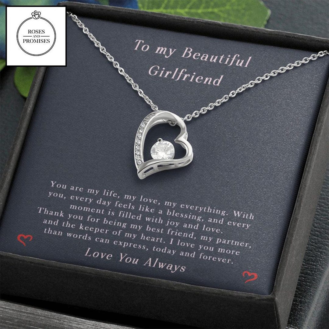 To My Beautiful Girlfriend Forever Love Necklace, Gift for Girlfriend ...