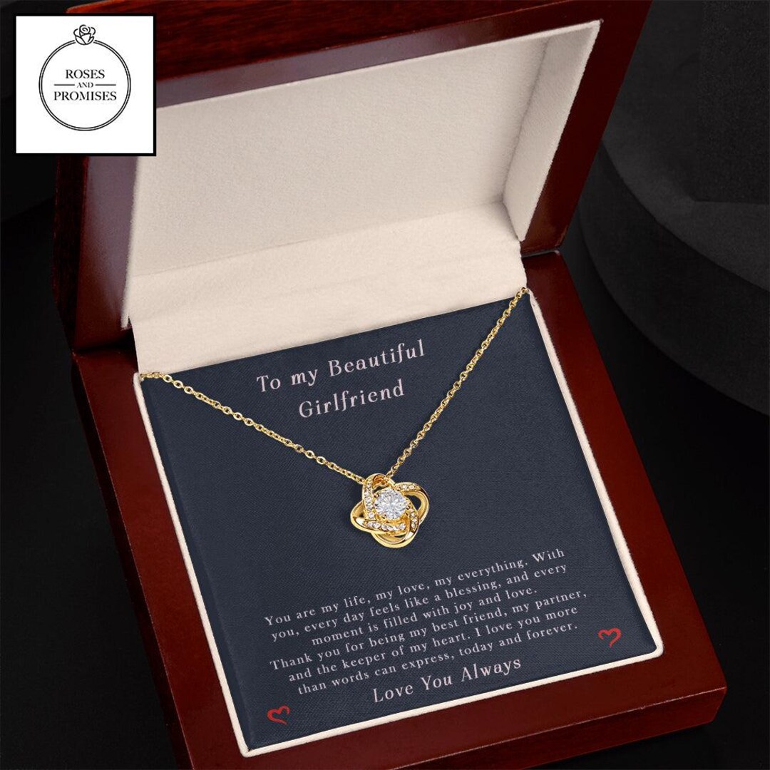 To My Beautiful Girlfriend Forever Love Necklace, Gift for Girlfriend ...