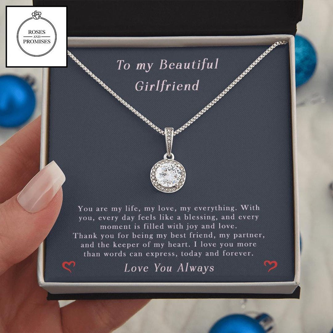 To My Beautiful Girlfriend Necklace, Gift for Girlfriend, Valentine's ...