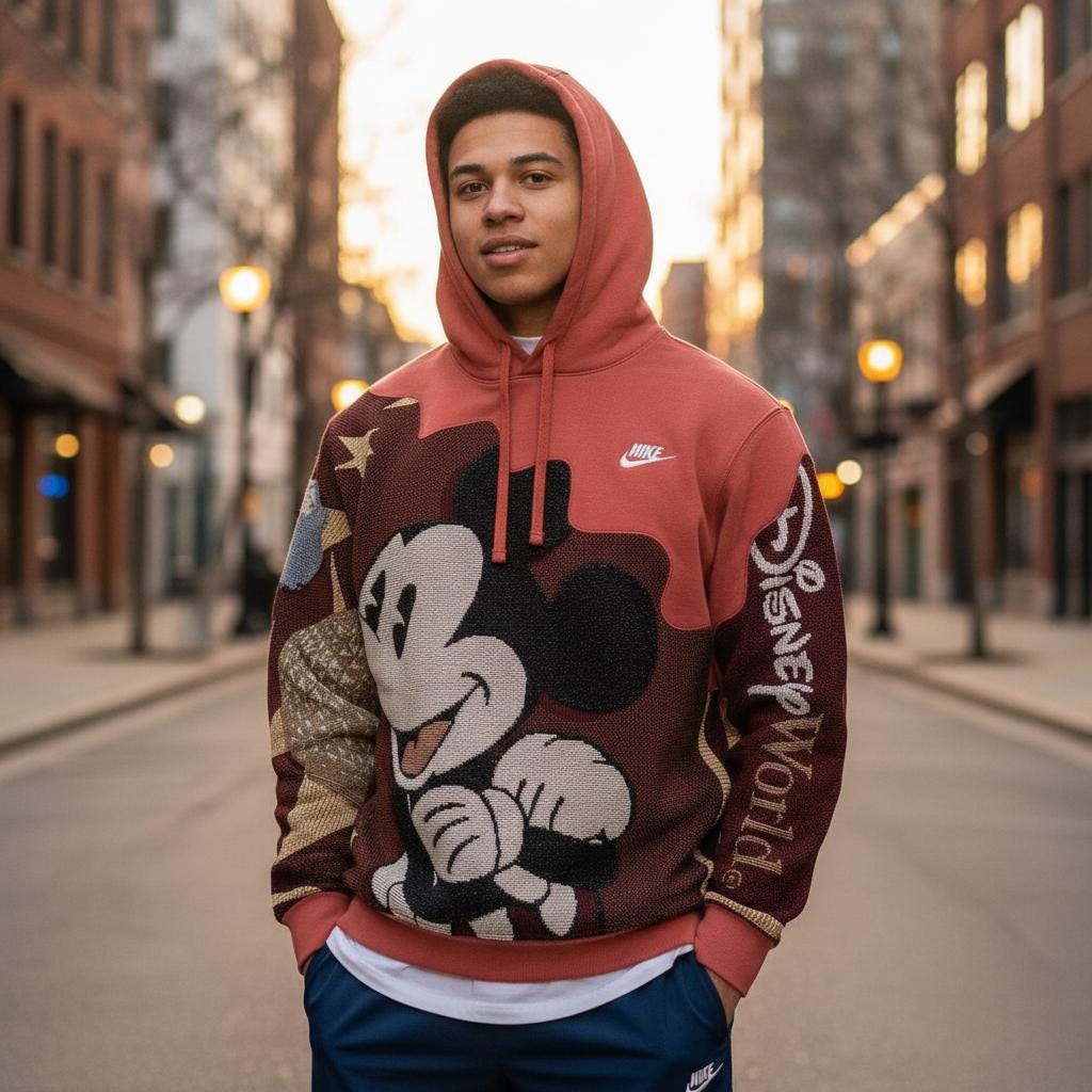 Nike Patchwork Custom Reworked Hoodie - Etsy