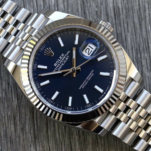 Rolex Datejust 41 DJ41 Jubileo Azul 126334