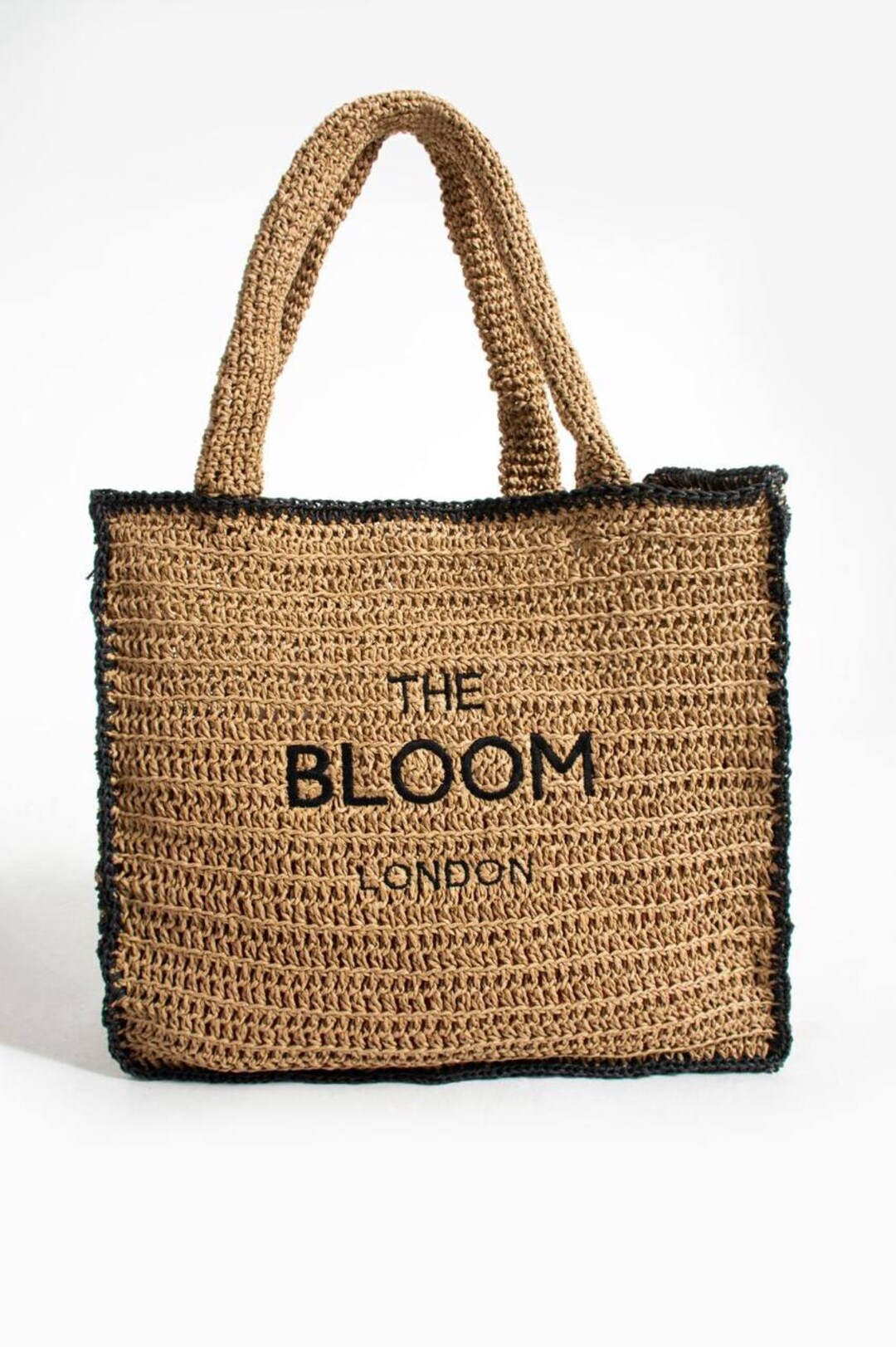 Large Raffia Tote Bag – the Bloom London Straw Beach Shopper - Etsy