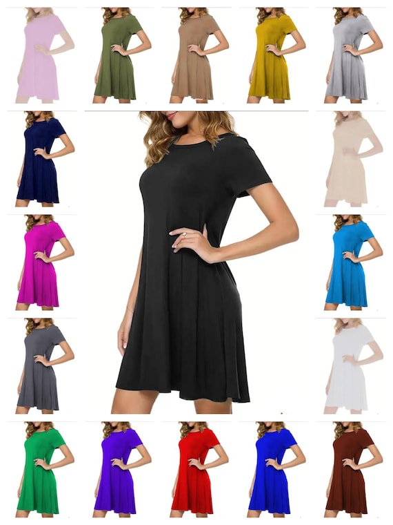 skater dress size 8 Ccrftgi Linen Dresses for Kids Girls Size 8 Basic Short Sleeve 2026 Summer A Line Swing Skater Dress Loose Fit Holiday Girls Fashion Dresses Black 11-