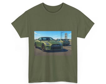 Mini gt R35 x large with T-shirt GT-R Japanese Car Logo Mens Black