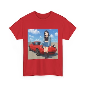 Miata T-shirt, Mazda MX5 JDM Car Tee, NC ND Japan Car Style, Unisex Casual Cotton Tee, Classic Fit Mazda Car Gift