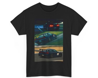 T-shirt unisexe en coton épais JDM NSX Racing Car pour les passionnés