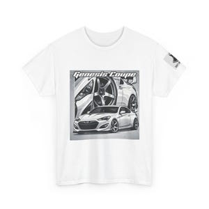 Camiseta con ilustración de coche KDM Genesis Coupe, camiseta con gráfico de coche deportivo
